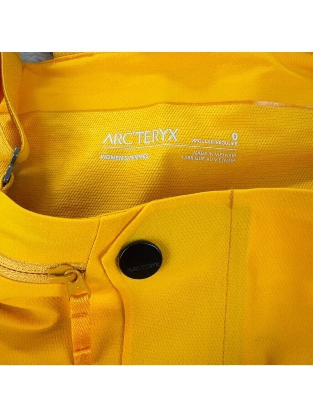 Arc'teryx NWT Women's Size 0 Rush Gore-tex Bib Pants Yellow Gorpcore 5898 Model - Picture 2 of 16